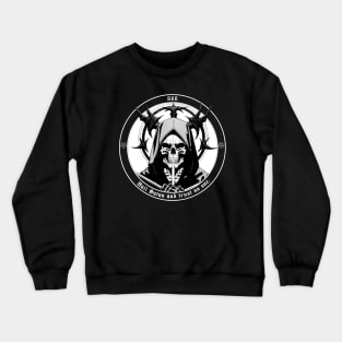 Hail satan skull art Crewneck Sweatshirt